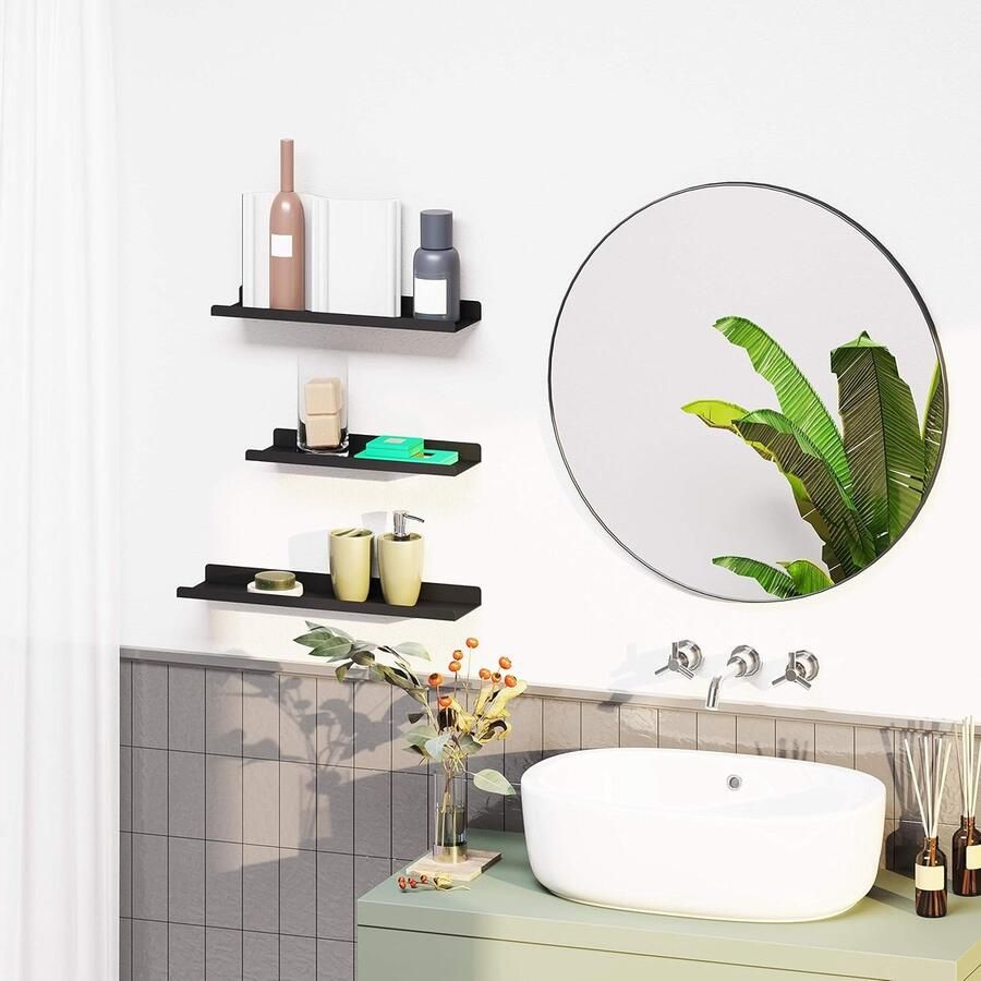 Wandrek- plank voor muren- zwevende planken- industriële stijl