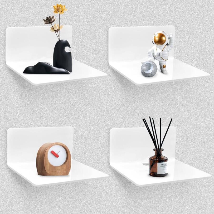 Wandbox Wandrek planken kruidenrek moderne wanddecoratie boekenkast - Foto 3