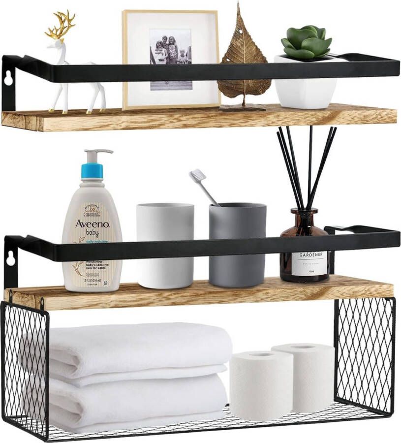 Wandbox Wandrek planken kruidenrek moderne wanddecoratie boekenkast - Foto 13