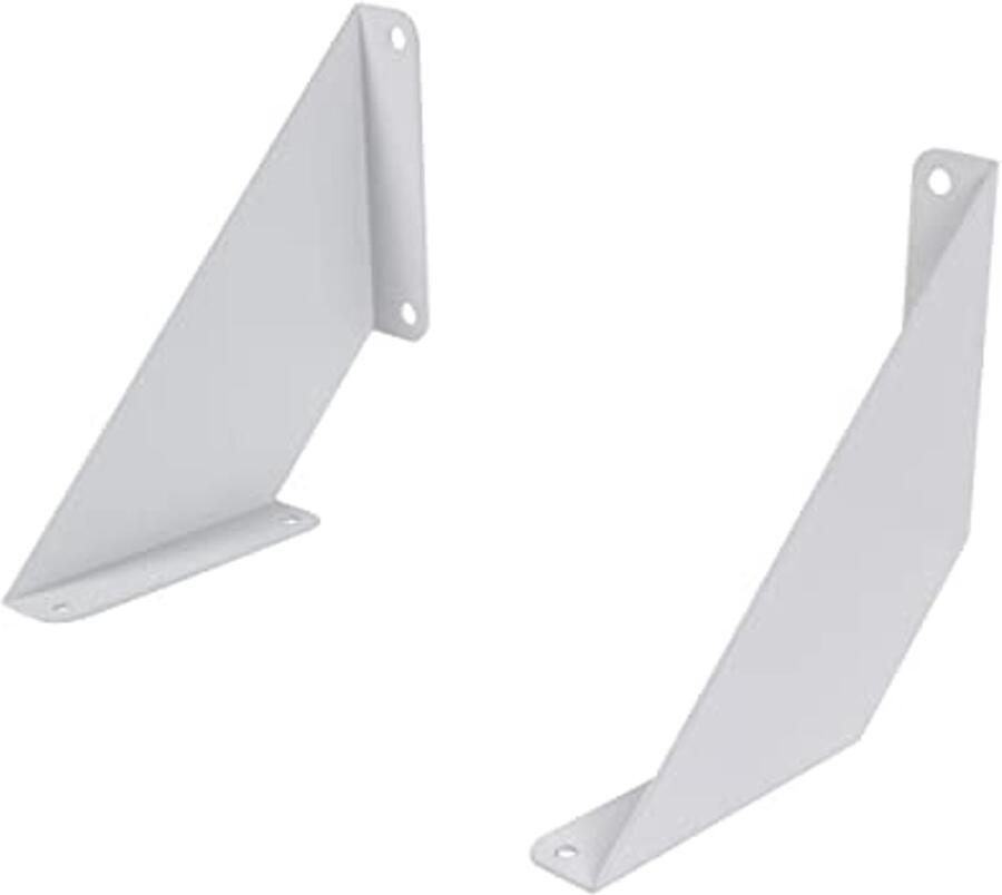 Wandrek Plankhouder Van Ijzer Hoekplank 20 cm Wit 2 Stuks