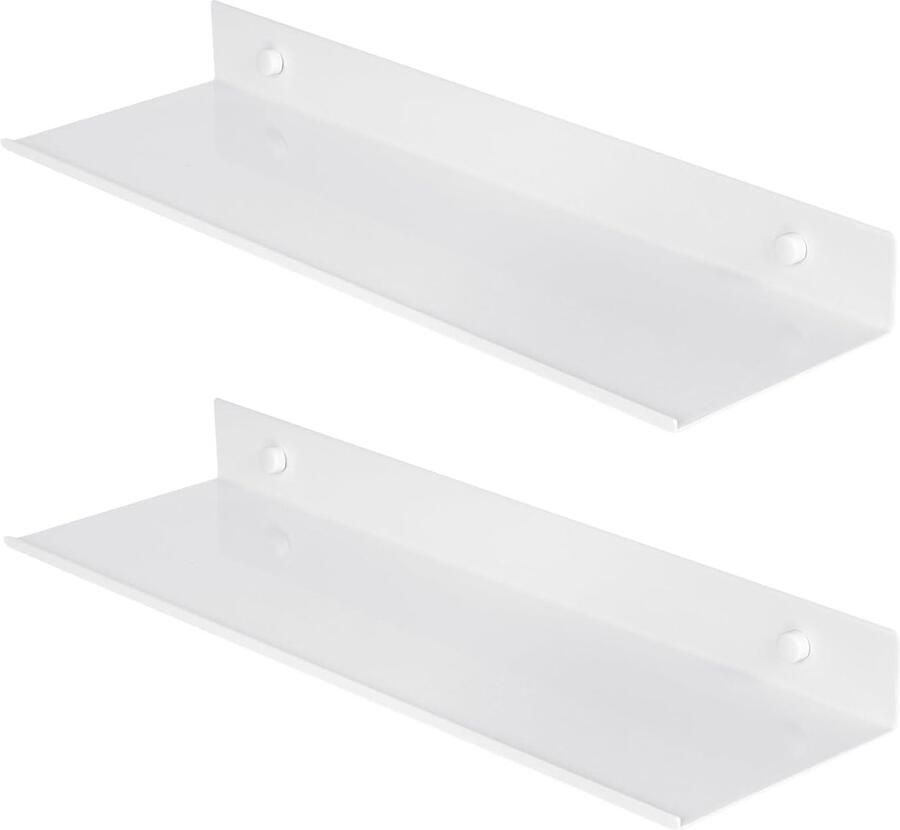 Wandrek van Aluminium Ruimtebesparend en Elegant 1 stuk Wit