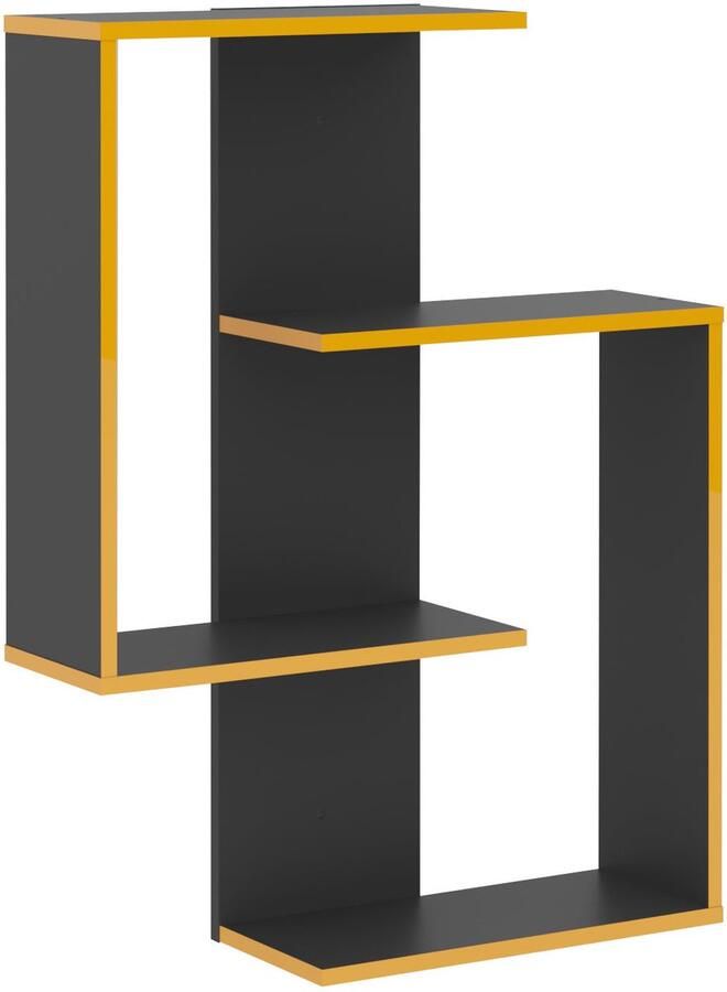 Wandrek Venus Antraciet Breedte 44.5 cm Hoogte 77 cm Diepte 44.5 cm N Met openslaande deuren