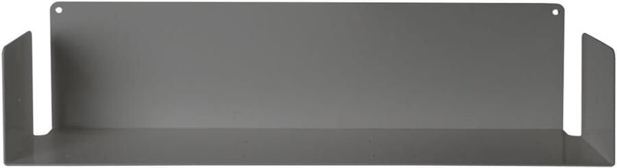 Wandrek voor Boeken en Media Staal Grijs 1 stuk 60 x 15 x 15 cm