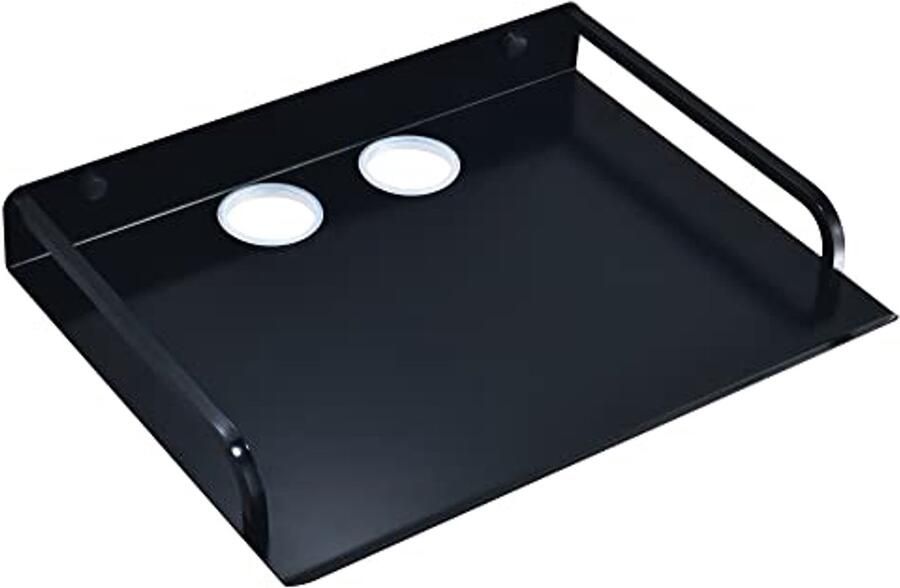 Wandrek voor Elektronica Zwevend Multimediarek voor TV Router DVD-speler en Accessoires Ruimte-Aluminium (1 Laag Groot)