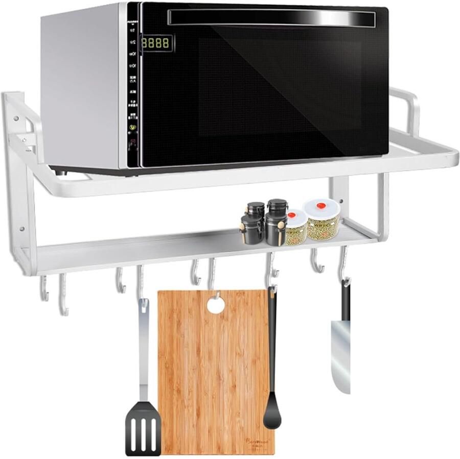 Wandrek voor Keuken Ruimtebesparend Aluminium