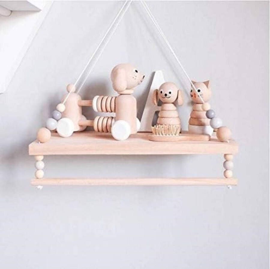 Wandrek voor kinderkamer hangrek zwevend rek hout gebruikt voor opslag van kamer slaapkamer woonkamer