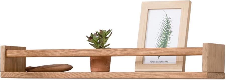 Wandrek voor kinderkamer massief eikenhout 50 x 10 cm