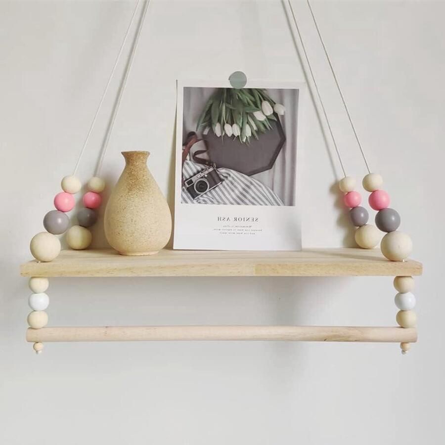 Wandrek voor kinderkamer ruimteopslag 1 stuk hout