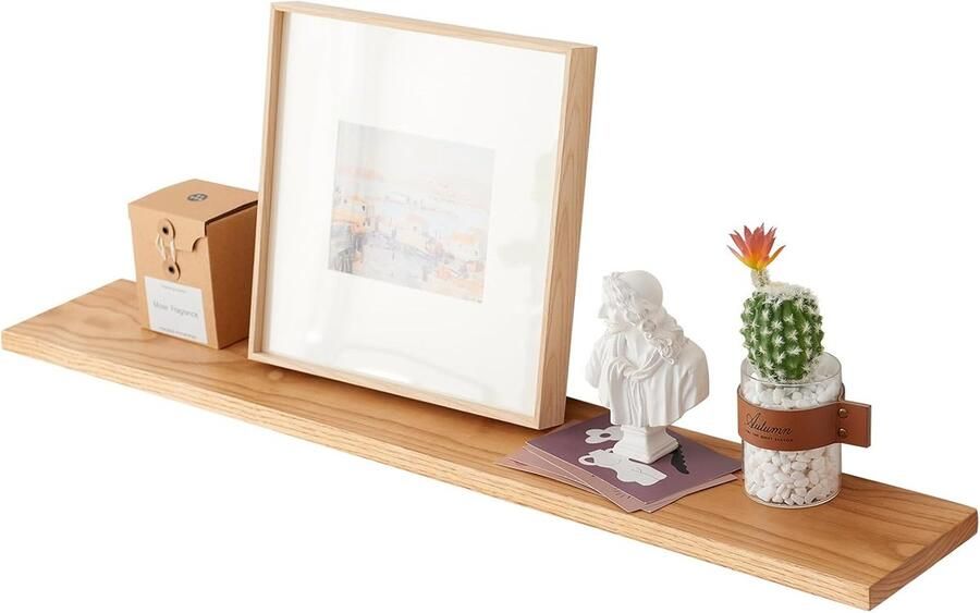 Wandrek-Wall Shelf Rustic Floating Solid Wood-c