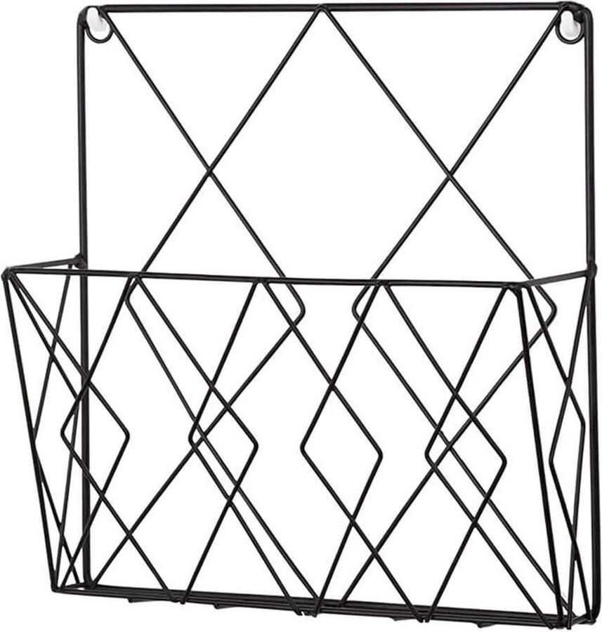 Wandrek Wandhouder Geschikt voor kantoor en woonkamer 1 stuk Zwart Ijzer