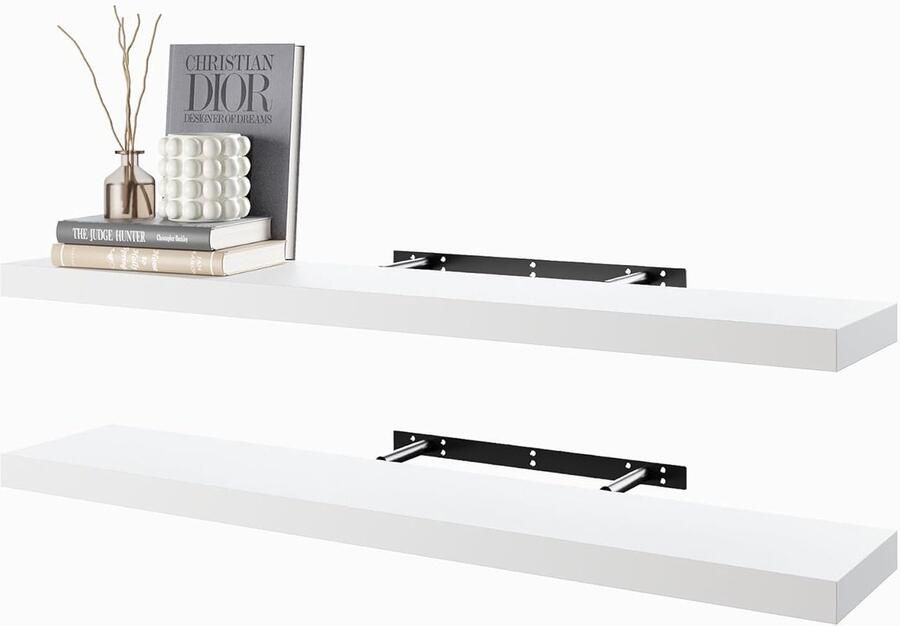 Wandrek wit ruimtebesparend 100 cm MDF