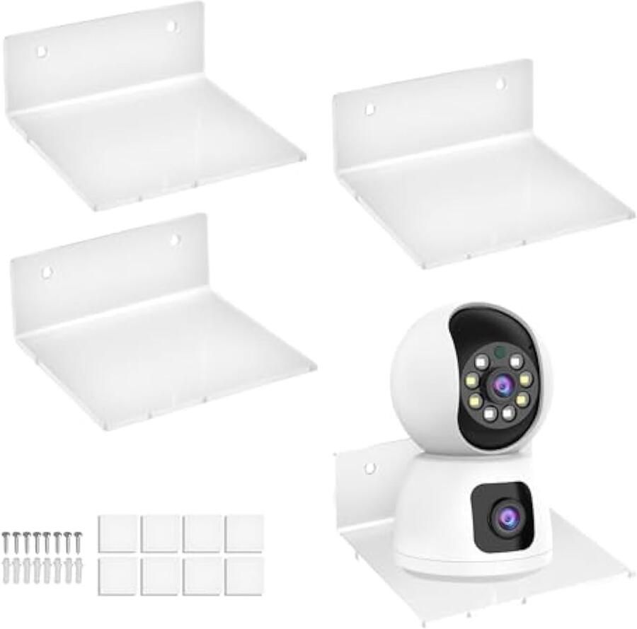 Wandrek zonder boren smal ophangframe voor witte badkamermuren stuks (4)