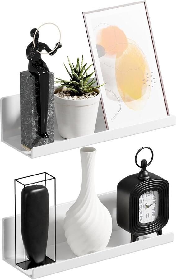 Wandrek Zonder Boren – Zelfklevend Zwevend Rek voor Badkamer en Whiteboard – Compact en Praktisch