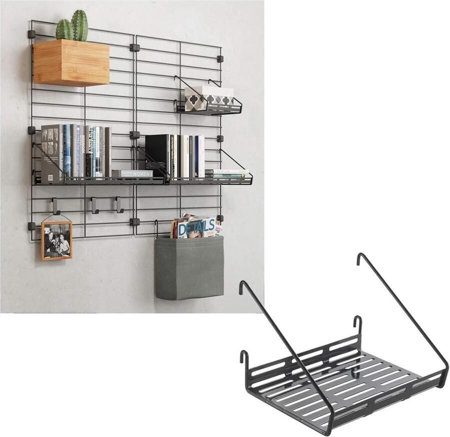 Wandrek- zwart-18x15x12 cm