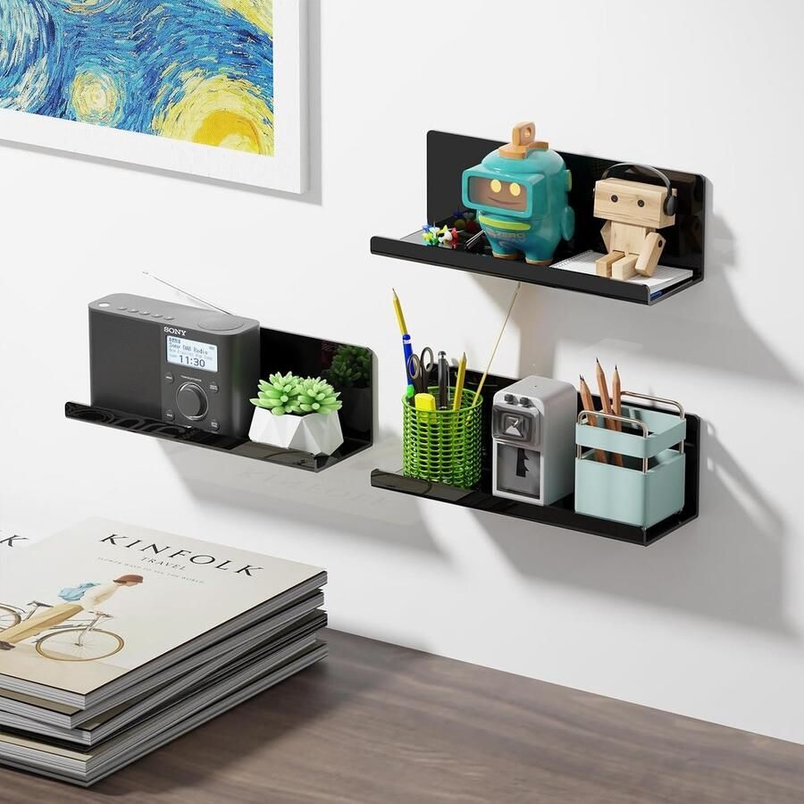 Wandrek zwevend rek muur zonder boren planken voor muren zwart zwevend rek 2 stuks keukenrek wandrek zwevend keukenrek zonder boren fotolijst lijmrek badkamer