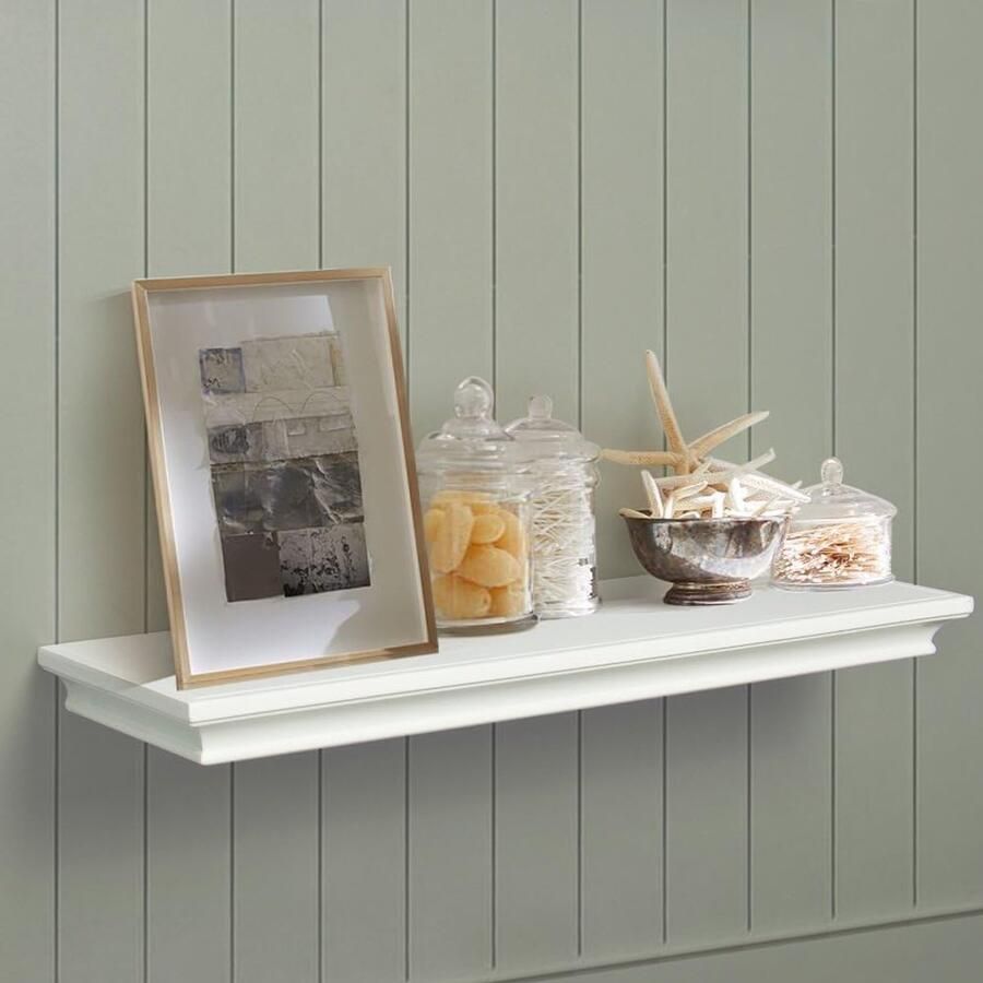 Wandrek zwevend rek voor fotolijstjes MDF-hout - Foto 2