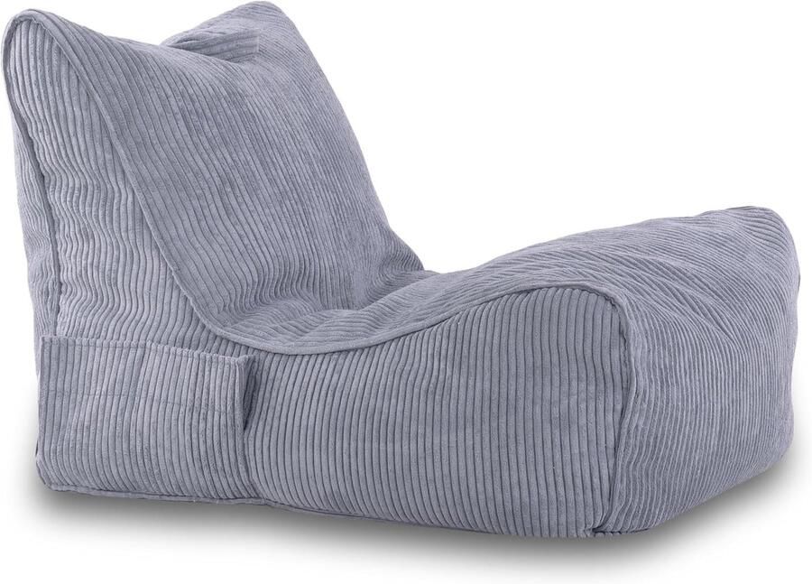 Warme fluwelen poef met handvat Corduroy zitzak 80x60cm voor binnen