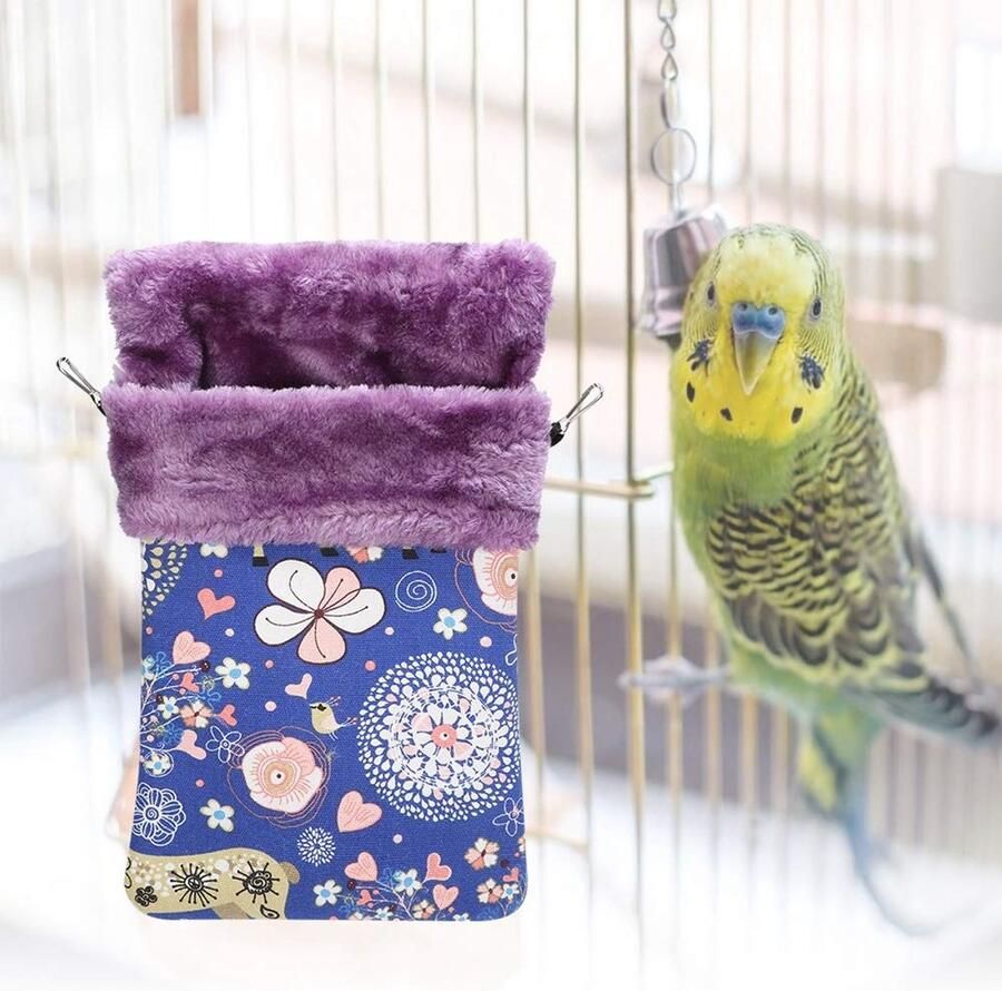 【】 Warme hamsterslaapzak met haak Hamsternest huisbed Mink Sugar Glider voor eekhoornhamster(large)