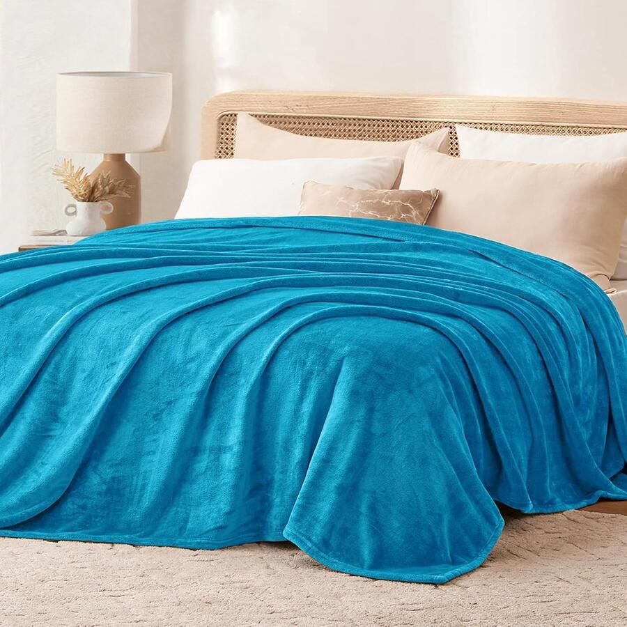 Warme Zachte XXL Fleece Deken 220x240 cm voor Bank en Bed