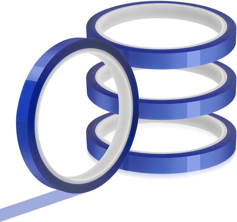 Warmtebestendige plakband voor sublimatie 10 mm x 33 m Hittebestendige tape voor hoge temperatuur zonder resten