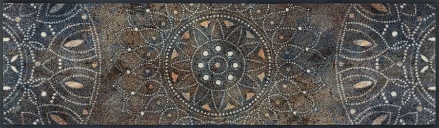Wasbare deurmat Madhana 35x120cm binnen en buiten wasbaar kleurrijk
