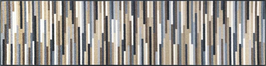 Wasbare deurmat Mikado Stripes Nature 60x240cm binnen wasbaar kleurrijk