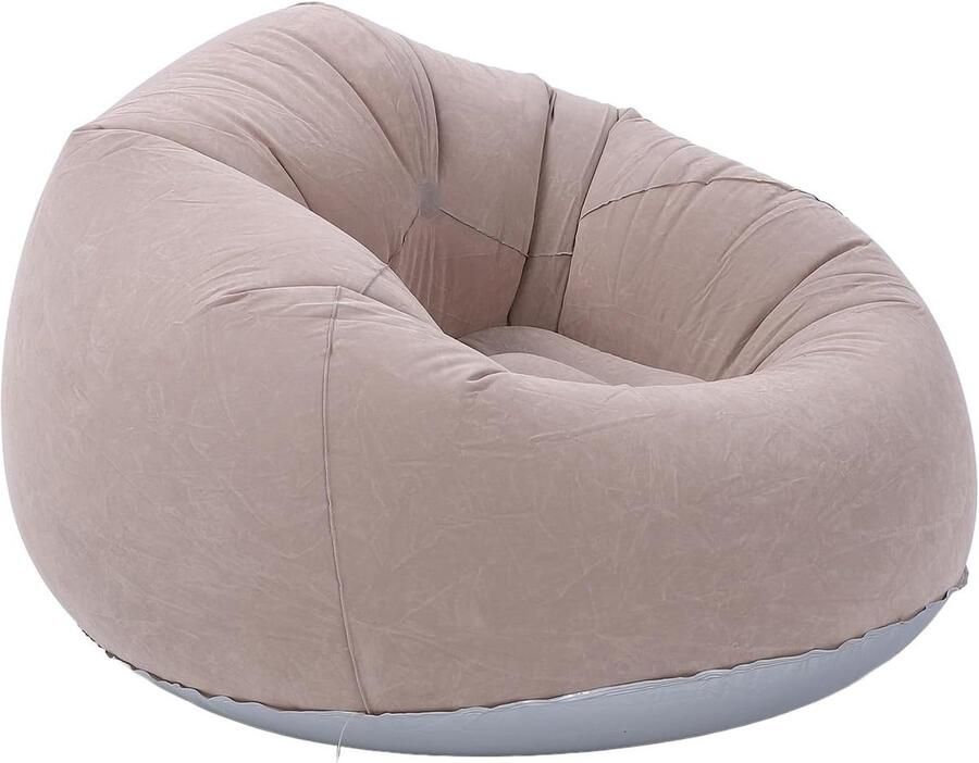 Washable Inflatable Lazy Sofa Chair with Armrest for Living Room Bedroom Balcony Outdoor Camping Use