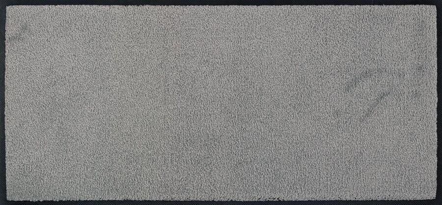 Wash+Dry deurmat Cool Grey 35x75cm binnen en buiten wasbaar grijs