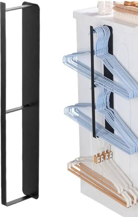 Wasmachine rek 45x5x8CM organizer ombouw meubel klerenhanger kledinghangers broekhanger opbergrek ZWART