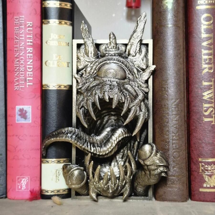 Watcher Book Nook 3D Printed Mysterious Guardian for Your Bookshelf