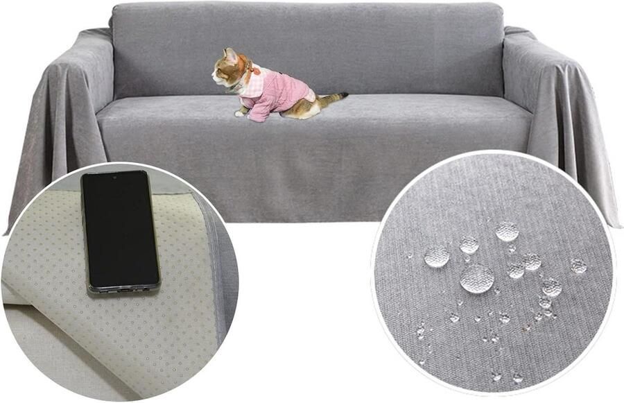 Loveseat waterafstotend antislip duurzaam volledige bankkussen stof bankovertrek huisdieren haar kinderen 130 x 180 cm