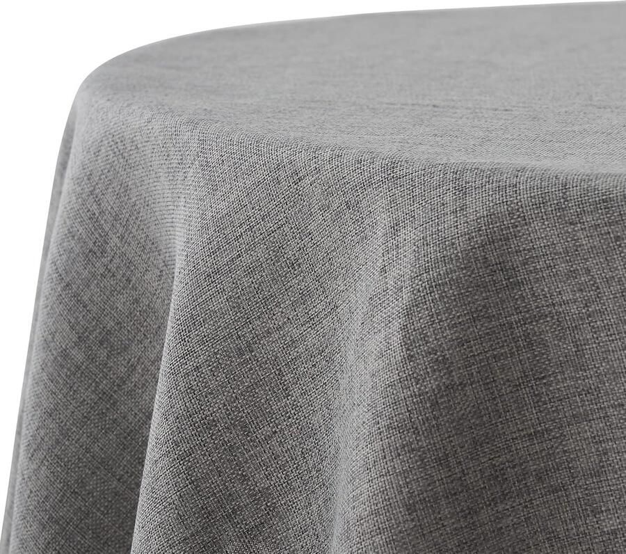 Waterafstotend Tafelkleed Vlekbescherming 1 stuk Donkergrijs 160 cm