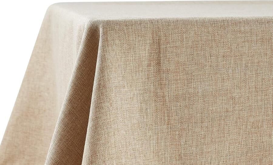 Waterafstotend Tafelkleed Vlekbescherming 1 stuk Natuurlijk Beige 110x140 cm