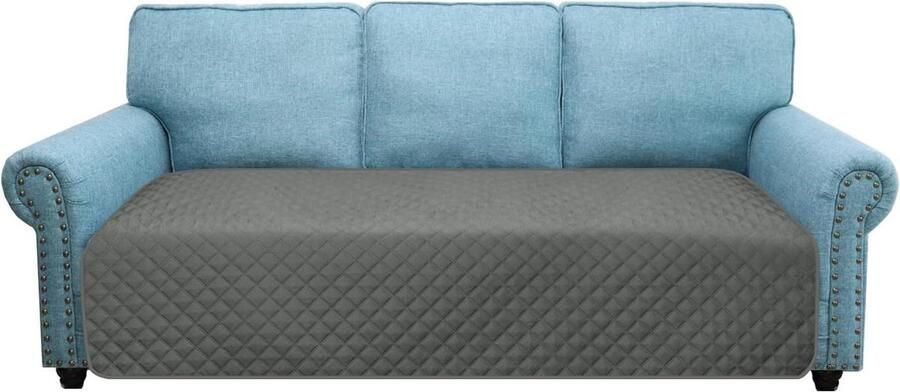 Waterafstotende 3-zits antislip bankovertrek Wasbaar Huisdieren Honden Katten Universeel Vier seizoenen Grijs