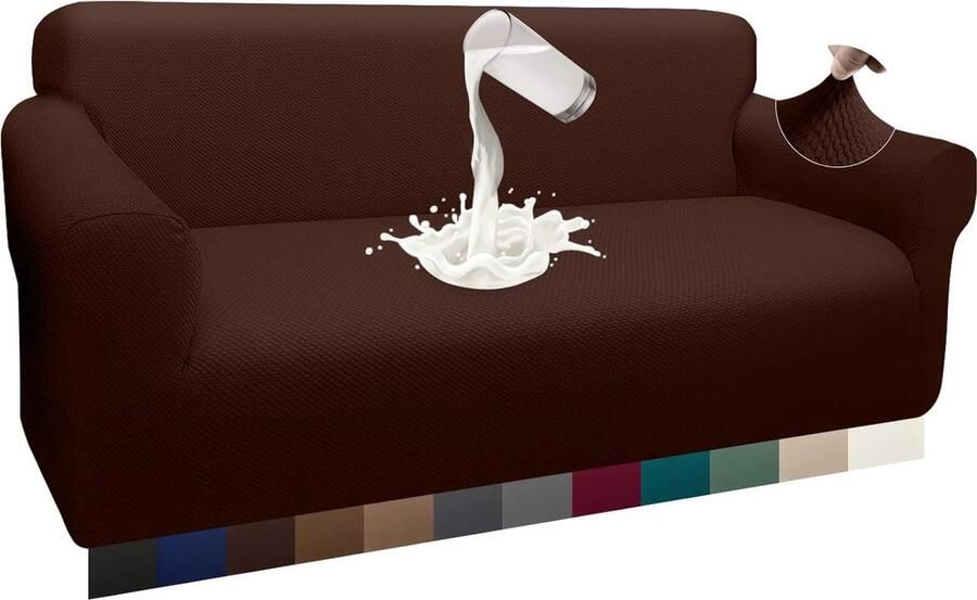 Goodivery Waterafstotende en Luxe Stretch Hoes voor Driezitsbank met Jacquardpatroon