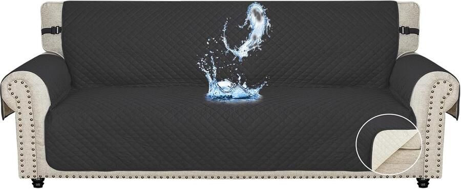 Waterbestendige Bankhoes 4 Zits Krasbestendige Sofahoes met Antislip