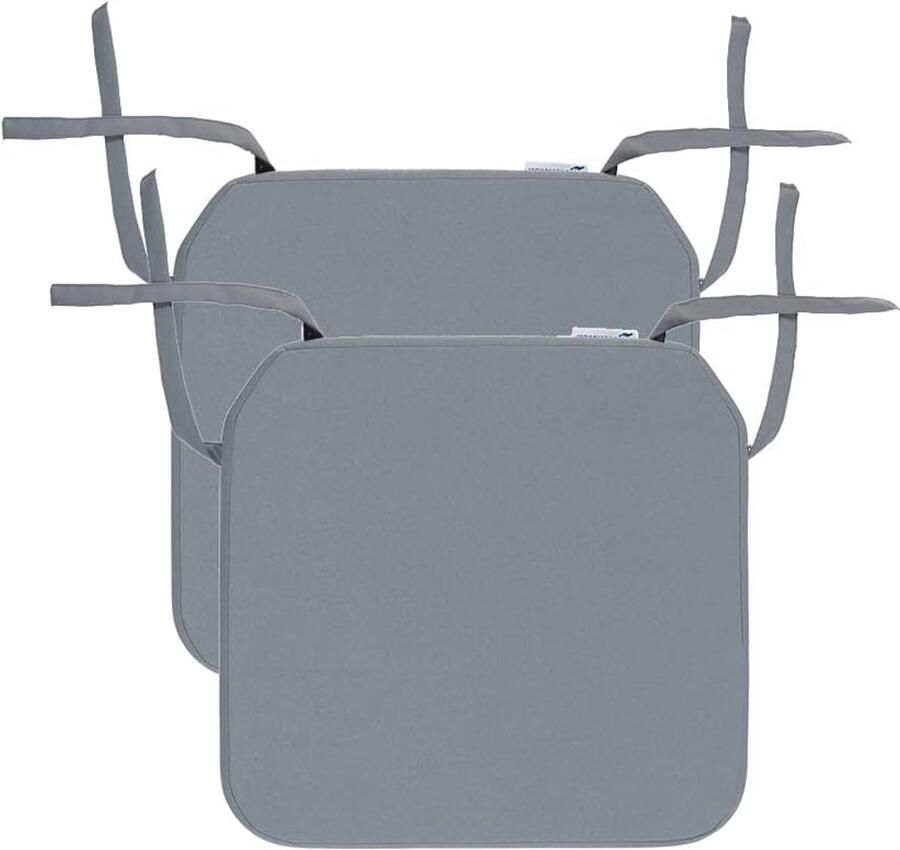 Waterbestendige en wasbare zitkussens voor stoelen Antislip tuinstoelkussens (40 x 40 cm 2-pack)