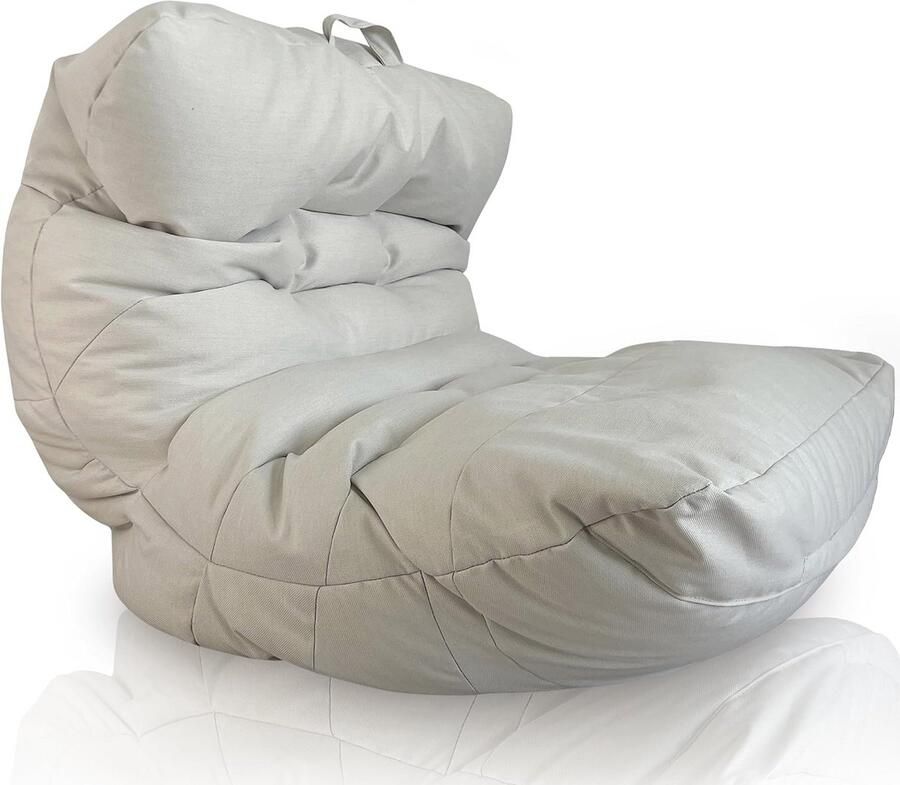 Waterbestendige Luxe Zitzak – XXL Lounge Pouf voor Tuin Terras of Balkon – Comfortabele Bean Bag Stoel voor Volwassenen en Tieners