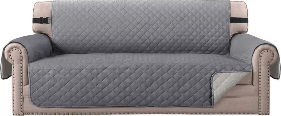 Waterbestendige Omkeerbare Bankhoezen voor 3-Zits Sofa Zachte Meubelbeschermer met Antislip