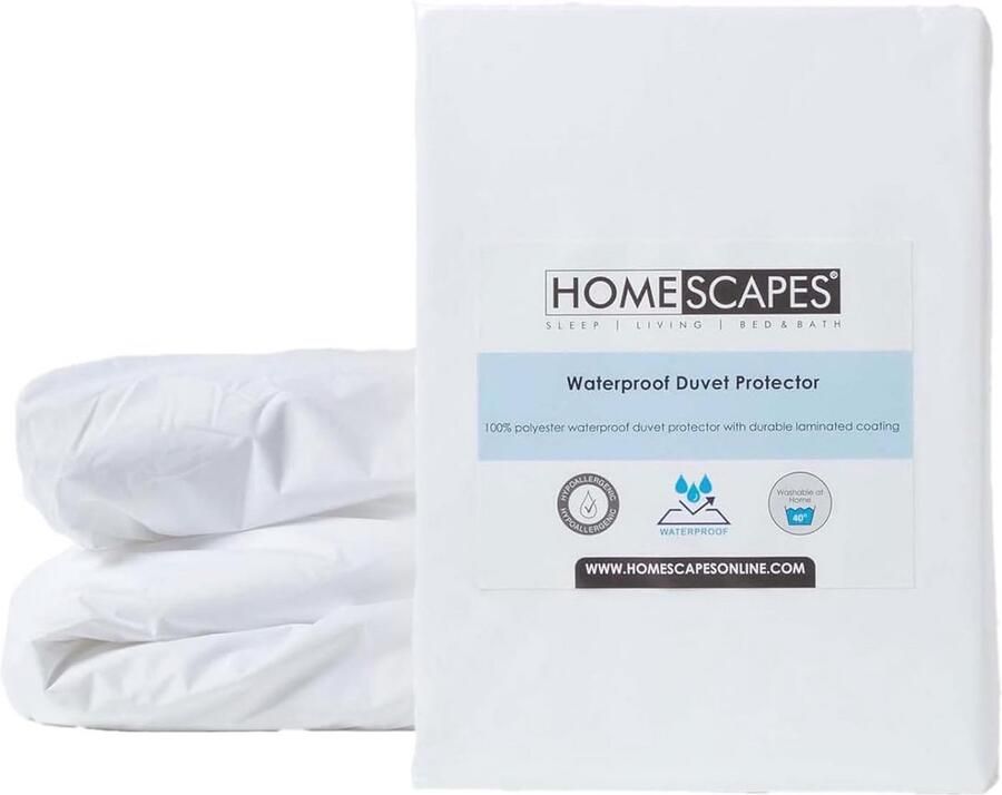 Waterdicht Dekbedovertrek 230 x 220 cm Hypoallergeen en Wasbaar Perfect voor Diepe Matrassen