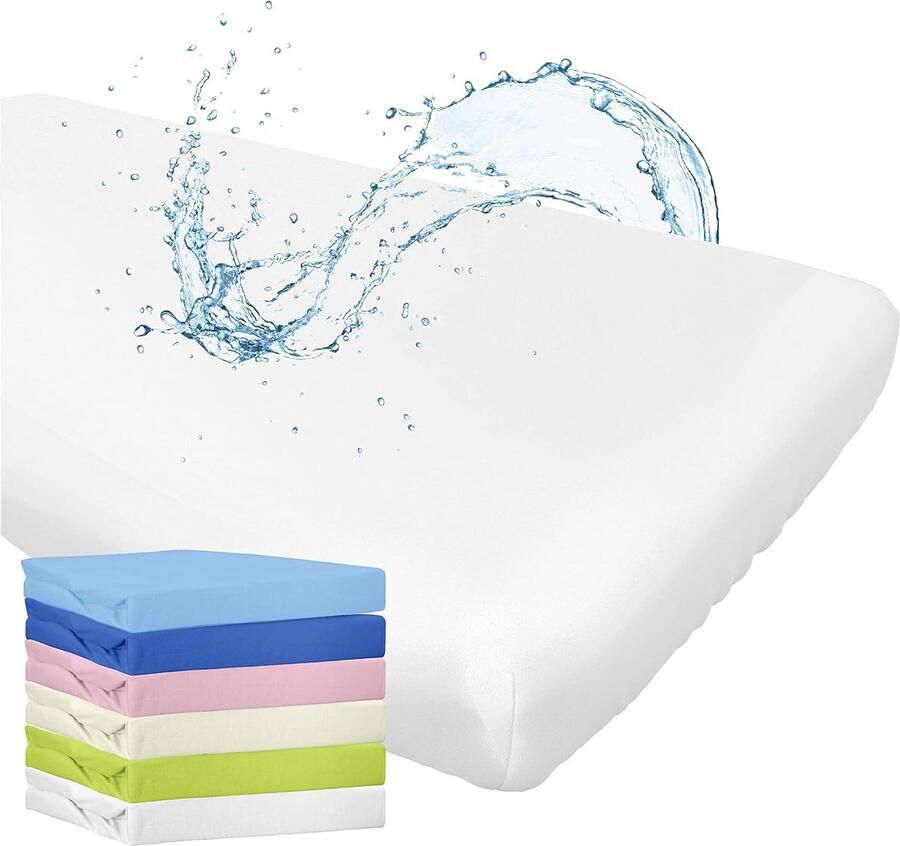Waterdicht hoeslaken met matrasbeschermer 70 x 140 cm voor babybed