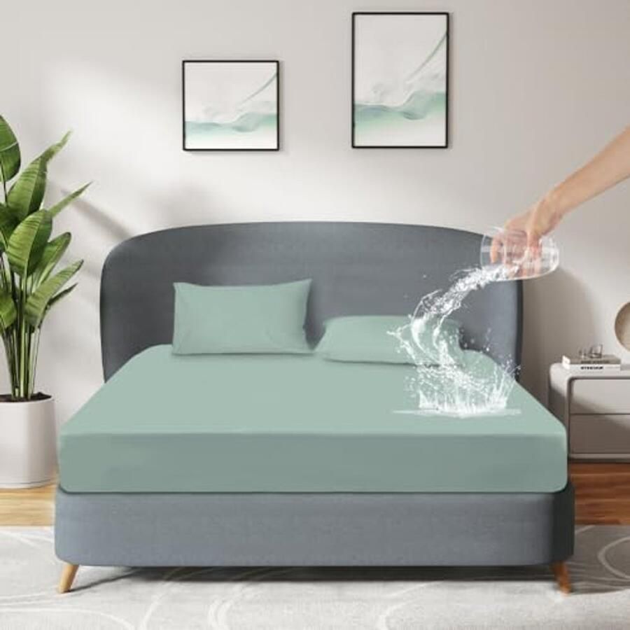 Waterdicht hoeslaken voor matrassen met diepe hoeken Geschikt voor huisdieren en kinderkamers