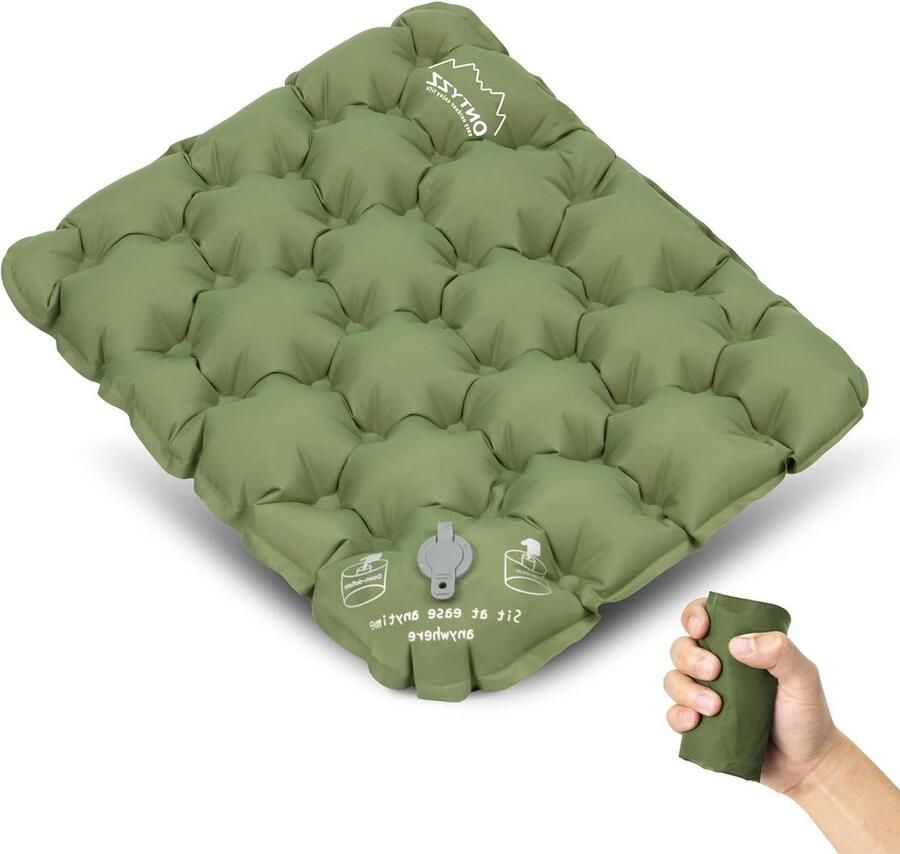 Waterdicht Opblaasbaar Zitkussen voor Reizen Kamperen Varen Concerten Lichtgewicht Opblaasbaar Kussen voor Zitten op Bank Strand Gazon Vloer