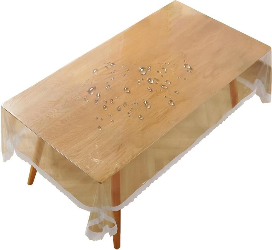 Heldere tafelkleed waterdicht en duurzaam 1 stuk PVC
