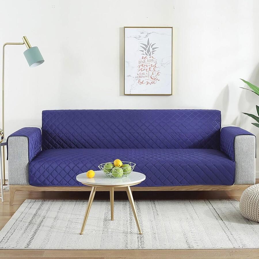 Waterdichte bankhoes voor 2-zitsbank met verstelbare elastische banden Ideaal voor huisdieren