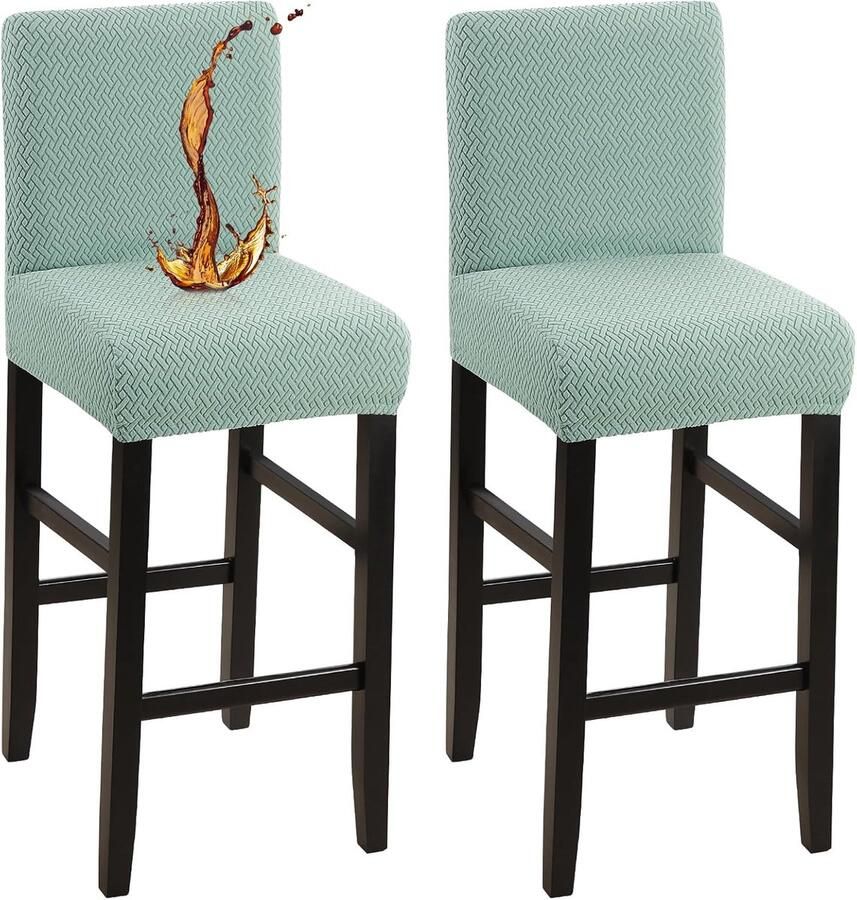 Waterdichte barkrukhoezen stretch bekleding set van 2