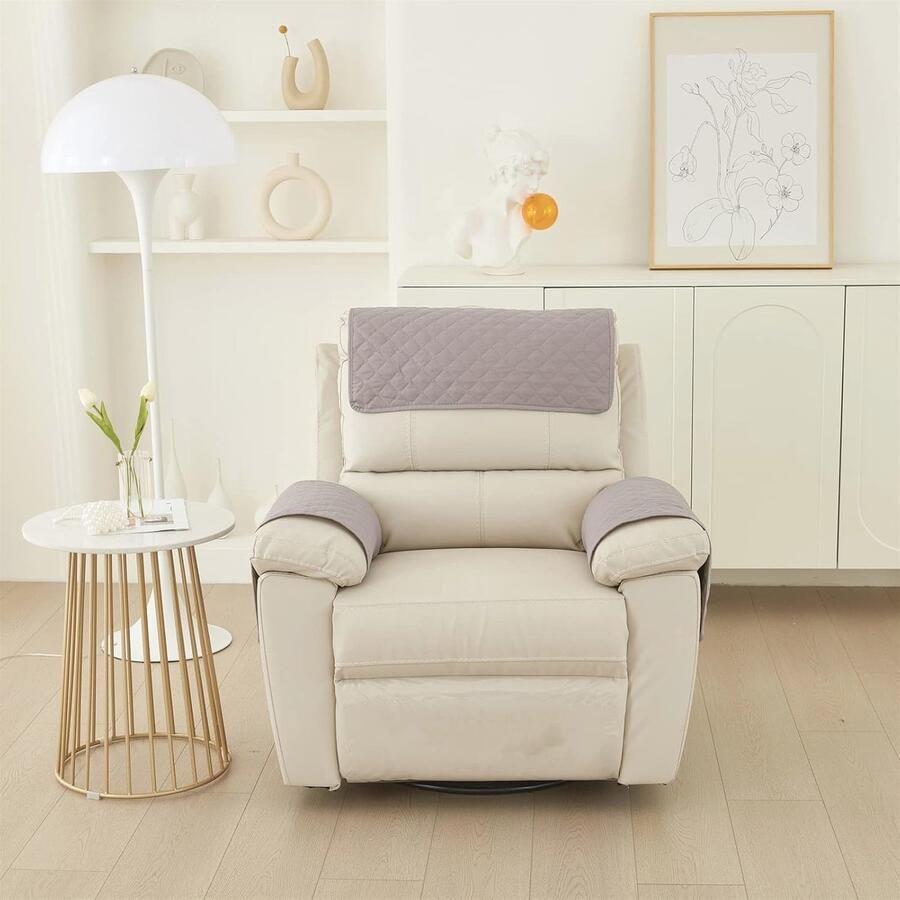 Waterdichte en antislip fauteuil hoes set Armleuningen en hoofdsteun beschermers voor meubels