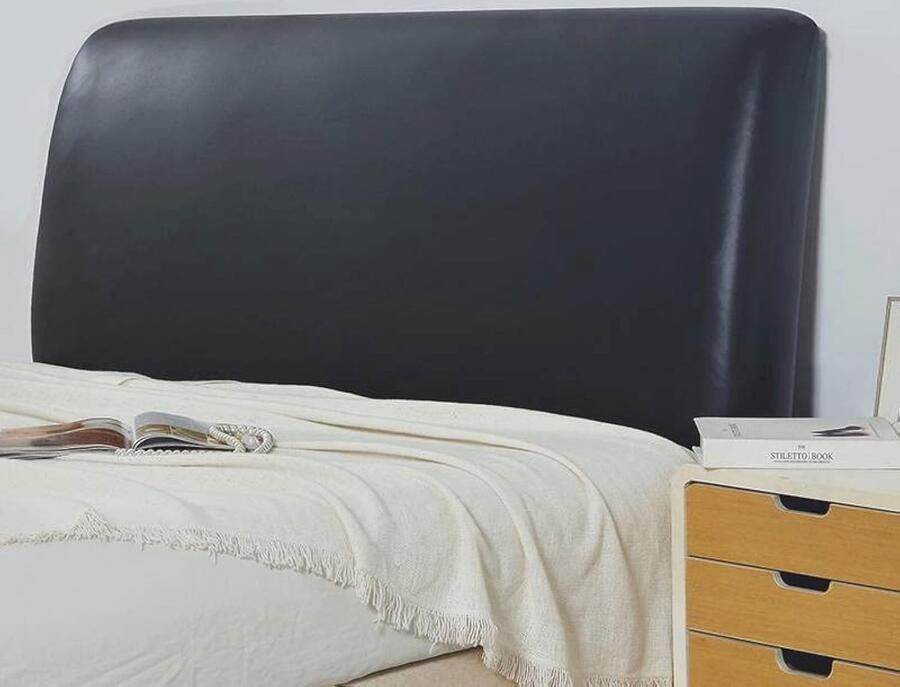 Waterdichte hoes voor hoofdeinde van het bed Elastische hoofdbordbeschermer voor kingsize bed (200 cm)