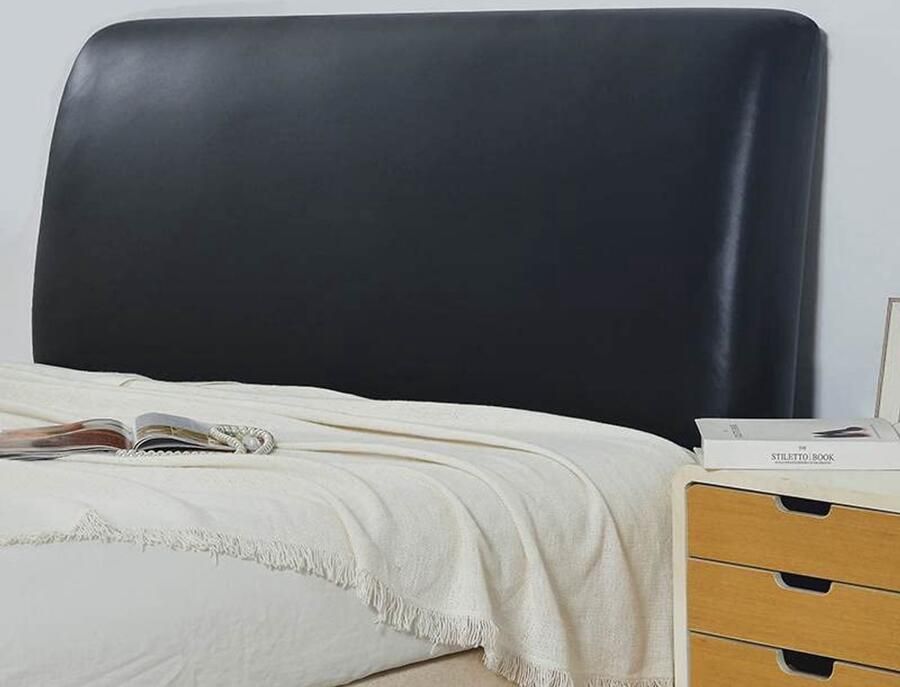 Waterdichte hoofdbord beschermer voor kingsize bed – elastische PU-leer cover
