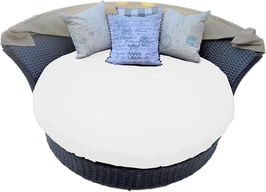 Waterdichte Kussenhoes voor Tuin Daybed 100% Polyester Ø180cm